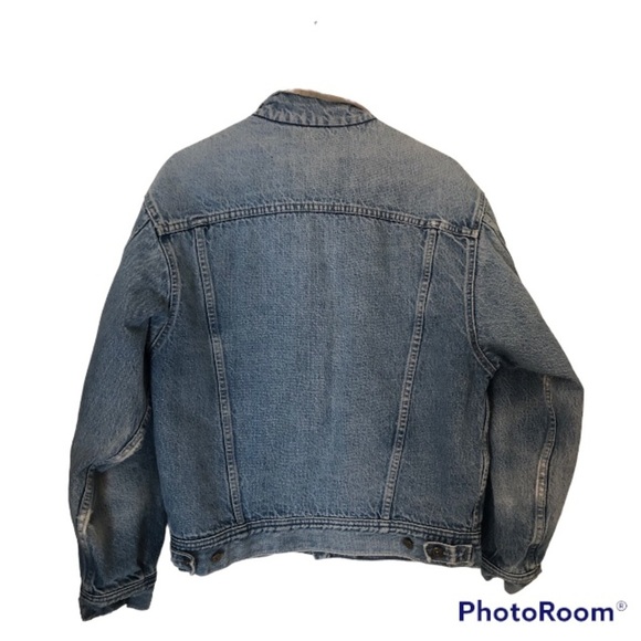 Denver Hayes Blue Denim Jacket with Tan Collar - Picture 8 of 10